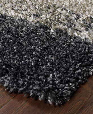 Oriental Weavers Henderson Shag 531z1 Gray Charcoal Area Rug In Grey,charcoal