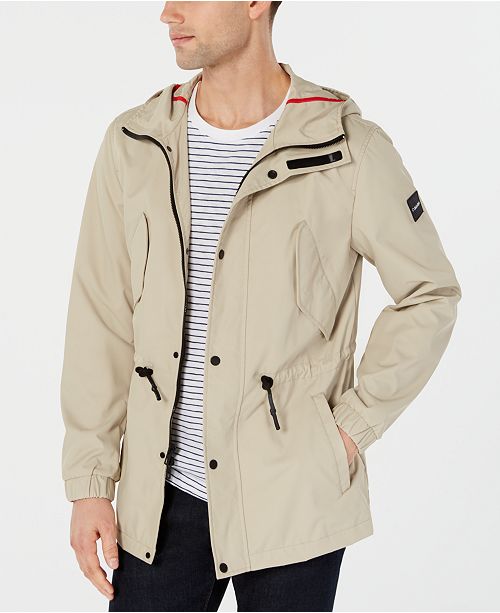 Calvin Klein Men S 3 4 Length Hooded Driver Jacket Reviews