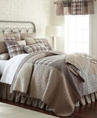 AMERICAN HERITAGE TEXTILES SMOKY SQUARE COTTON QUILT COLLECTION