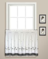 Black Kitchen Curtains Window Treatments Macy S
