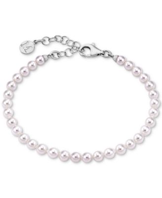 Majorica - Sterling Silver Imitation Pearl Strand Bracelet