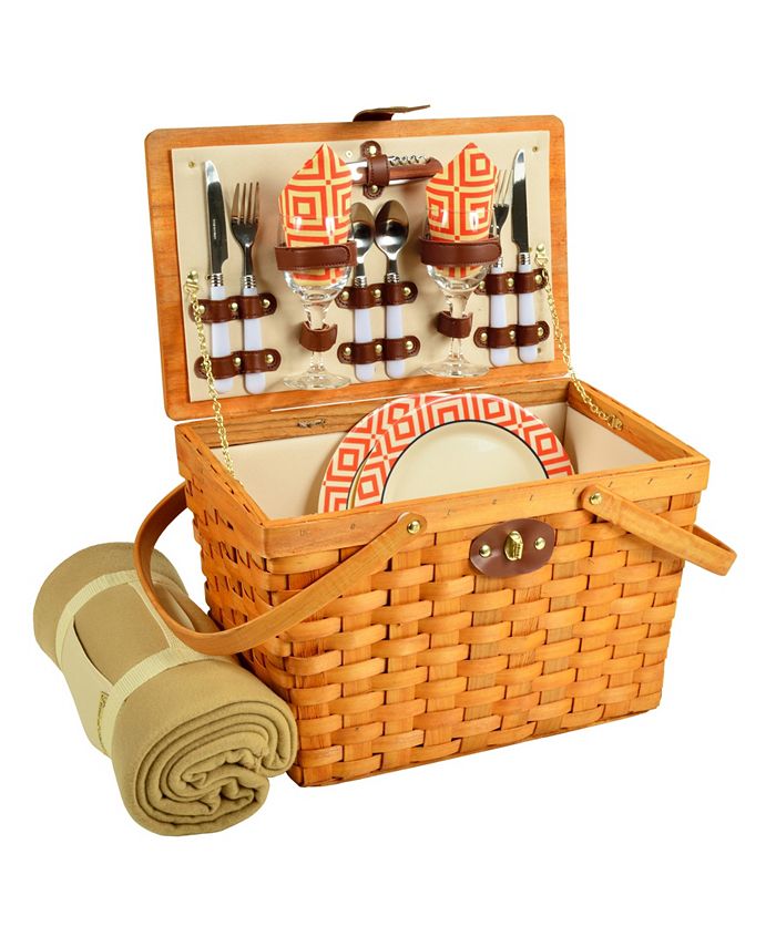 Picnic At Ascot Frisco Traditional American Style Picnic Basket