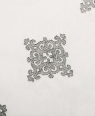 Damask Sheer Grommet Top Curtain Panels, 52" x 108" (Set of 2)