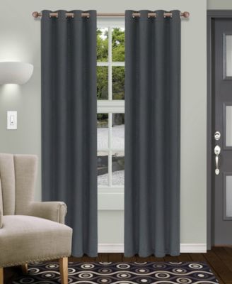 Shimmer Abstract Room Darkening Modern Wrinkle Resistant 2-Piece Curtain Set with Grommet Header Top, 52" X 84"
