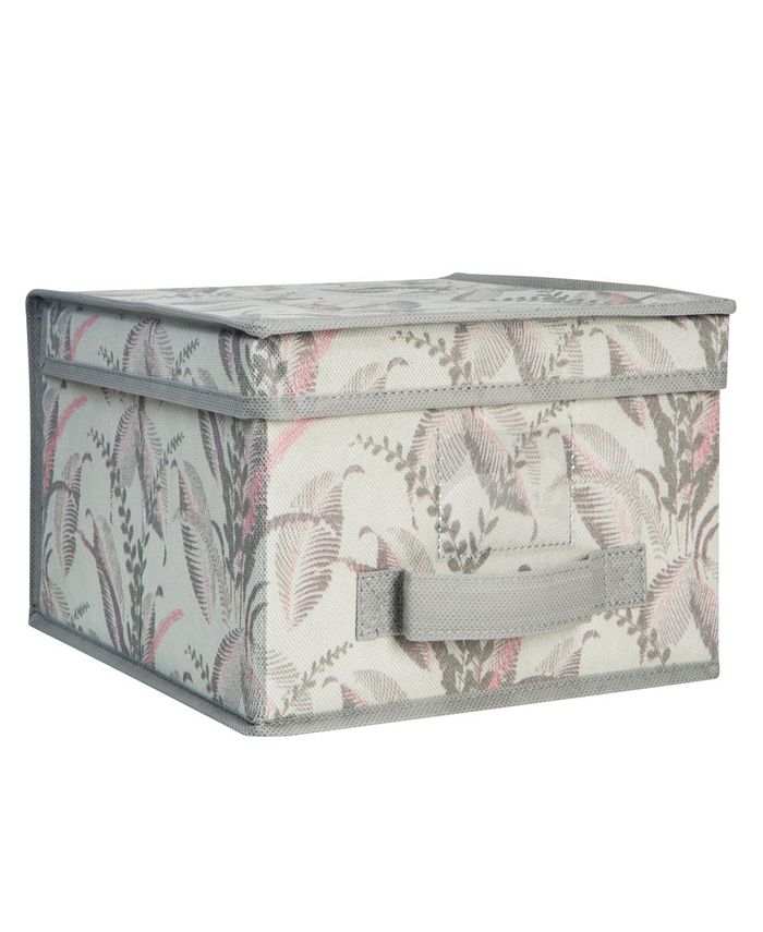 Laura Ashley Large Collapsible Storage Box in Palm Leaf Macy's