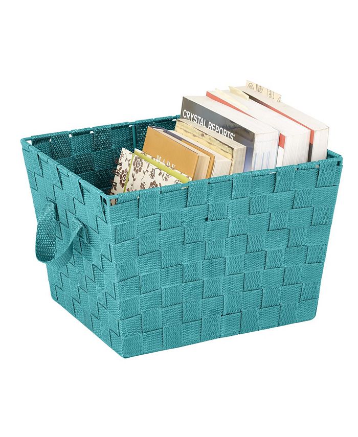 Simplify Small Woven Storage Bin in Sapphire Macy's