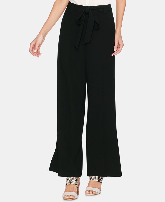 Vince Camuto Belted Wide-Leg Pants - Macy's