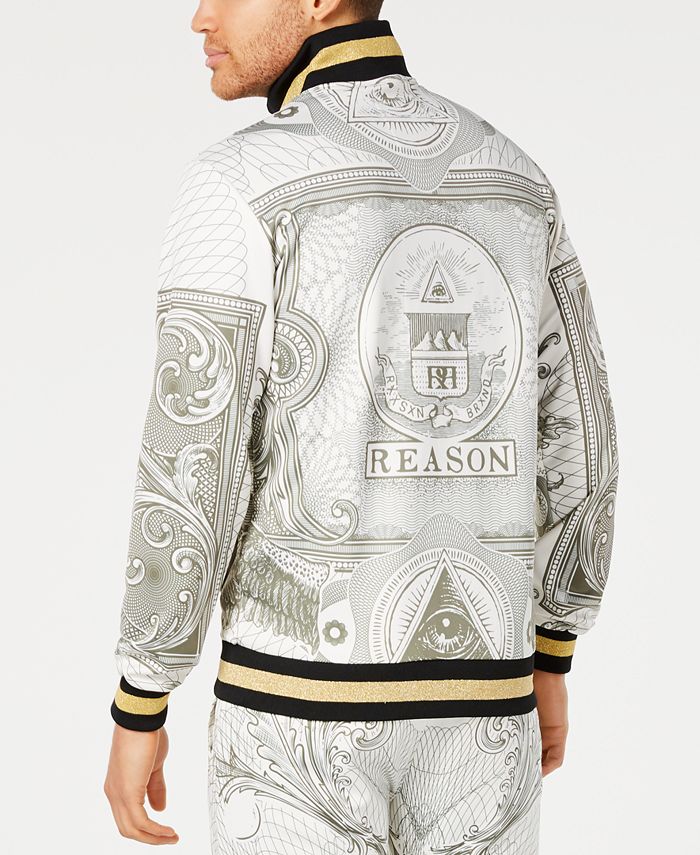 Reason Men's Currency Print Track Jacket Macy's
