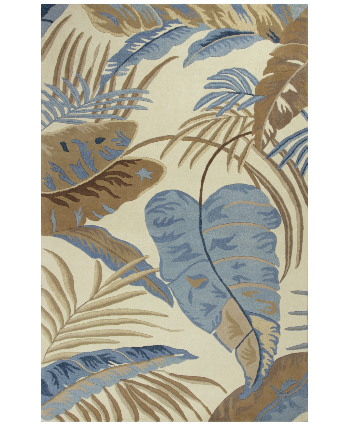 Kas Havana Rainforest Area Rug - 2624 Ivory/Blue