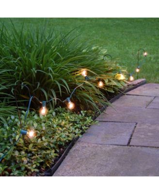 Lumabase Set of 4- 18" Black Metal Shepherd's Hook