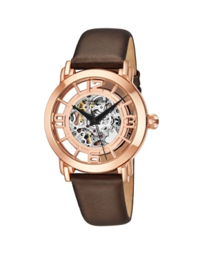 UPC 847988015912 product image for Stuhrling Original Stainless Steel Twill Covered Genuine Leather Strap Watch | upcitemdb.com