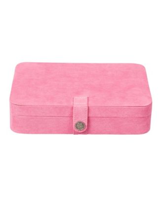 Maria Plush Fabric Jewelry Box with Twenty-Four Sections