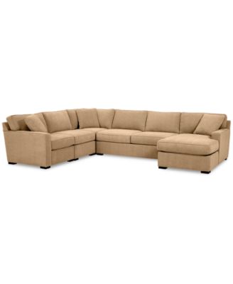 Radley 5-Pc. Fabric Chaise Sectional Sofa with Corner Piece, Created for Macy's