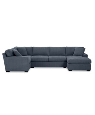 Radley 4-Pc. Fabric Chaise Sectional Sofa with Corner Piece, Created for Macy's