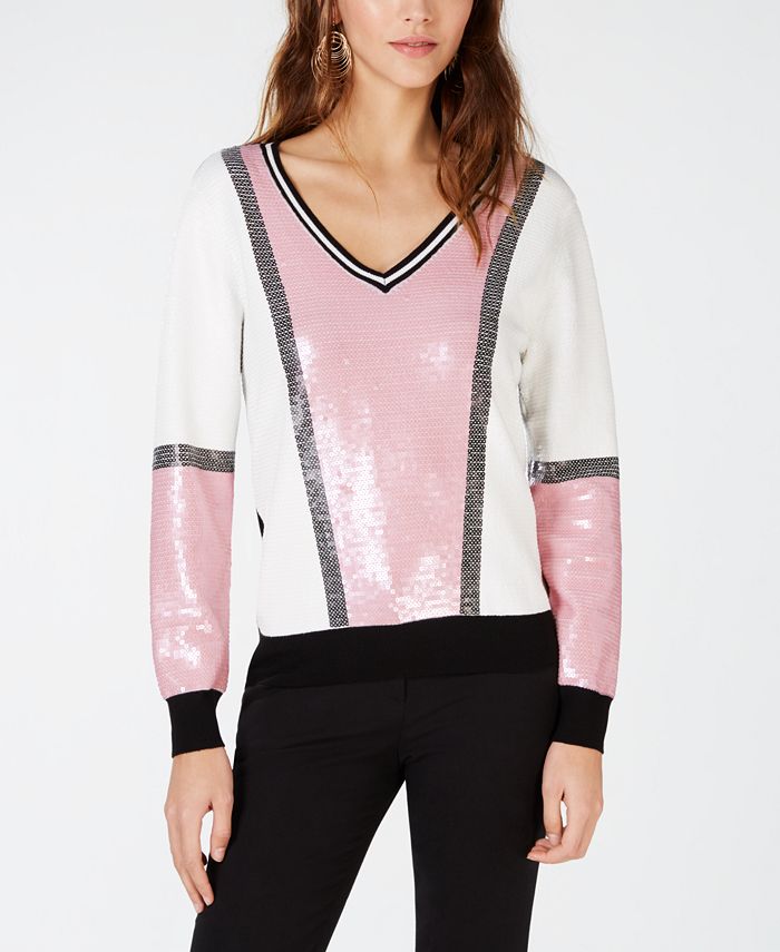 Inc colorblock clearance sweater