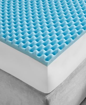 1.5" Gel Memory Foam Reversible Cooling Mattress Topper, Full