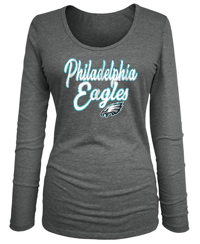 Long printed T-shirt - Dark grey/Philadelphia Eagles - Ladies