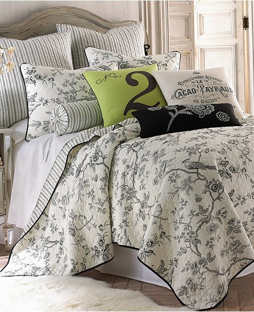 Levtex Home Black Toile Twin Quilt Set Reviews Quilts