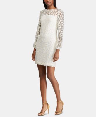 Ralph lauren lace dress macy's online