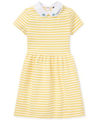 girls yellow polo dress