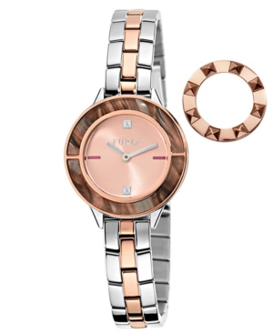 image of Furla Women-s Club Rose Gold Dial Stainless Steel Watch
