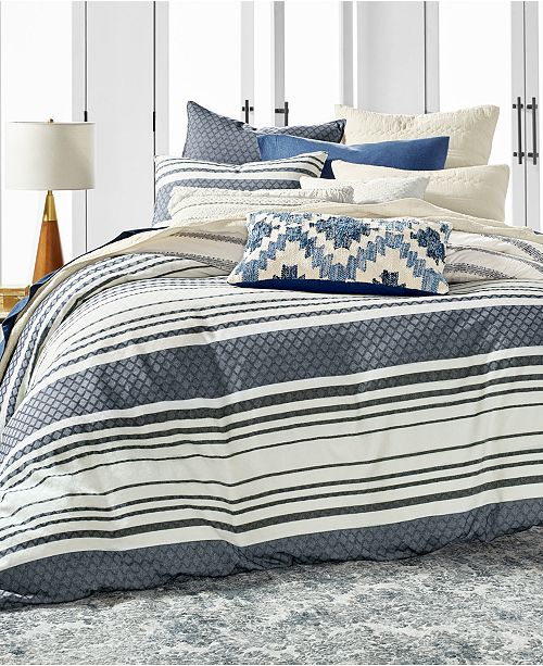 Lucky Brand Closeout Stripe Bed 2 Pc Twin Twin Xl Duvet Cover