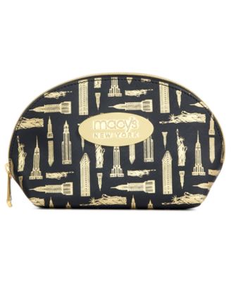 Macy's - Printed Faux-Leather Large Cosmetic Bag