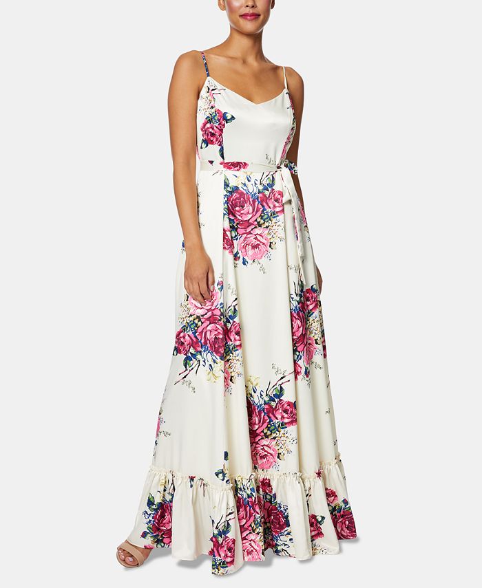 Betsey Johnson Sleeveless Floral Maxi Dress & Reviews - Dresses - Women ...