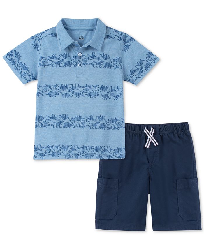 Kids Headquarters Toddler Boys Polo & Shorts Set Macy's