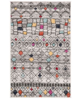 Safavieh Adirondack 204 Light Gray and Fuchsia 3' x 5' Area Rug
