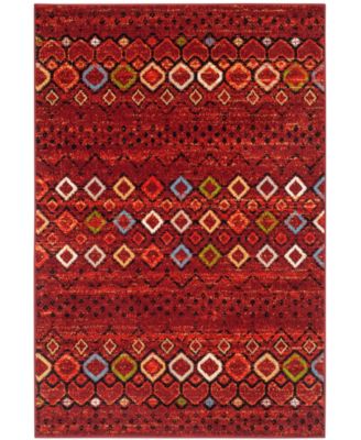Amsterdam AMS108 Terracotta and Multi 4' x 6' Outdoor Area Rug