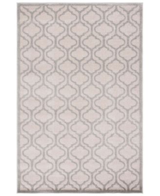 Amherst AMT402 Ivory and Light Gray 5' x 8' Outdoor Area Rug