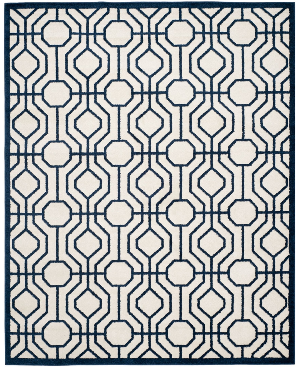 Safavieh Amherst Ivory and Navy 8' x 10' Area Rug