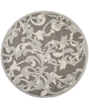 Safavieh Amherst Gray and Light Gray 7' x 7' Round Area Rug