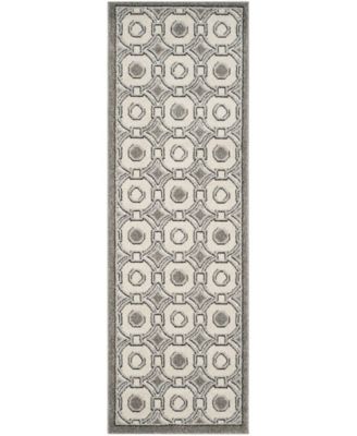 Amherst Ivory and Grey 2'3" x 7' Runner Area Rug
