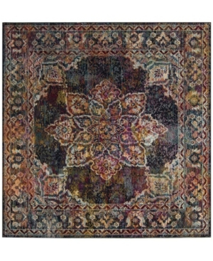 Safavieh Crystal Navy and Light Blue 7' x 7' Square Area Rug