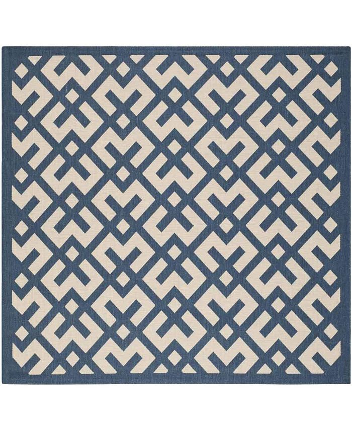 Safavieh Courtyard CY6915 Navy and Beige 6'7