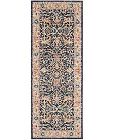 Madison Navy and Creme 2'3" x 6' Runner Area Rug