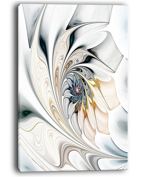 Design Art Designart White Stained Glass Floral Art Large Floral Wall Art Canvas 30 X 40 Reviews Wall Art