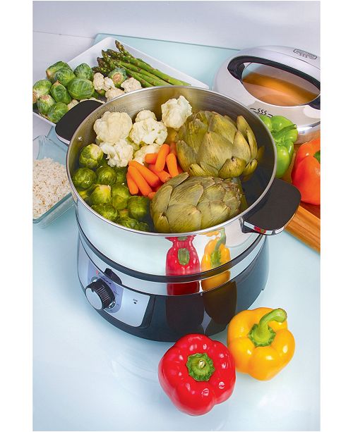 EuroCuisine Euro Cuisine FS3200 Stainless Steel Electric Food Steamer