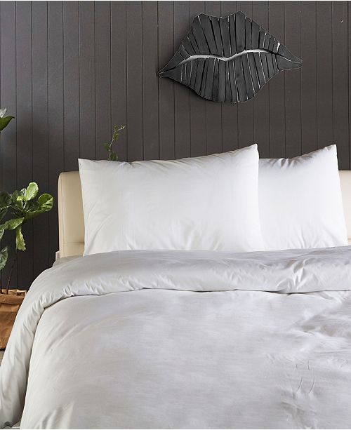 Enchante Home Plain 3 Pieces Turkish Cotton Queen Duvet Cover Set