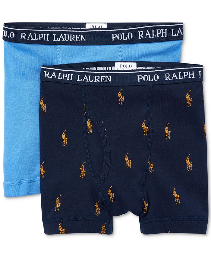 Polo Ralph Lauren Big Boys 2-Pk. Cotton Boxer Briefs - Macy's