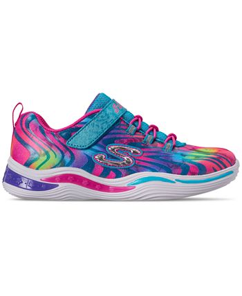 Skechers Little Girls S Lights Power Petals Flowerspark Slip