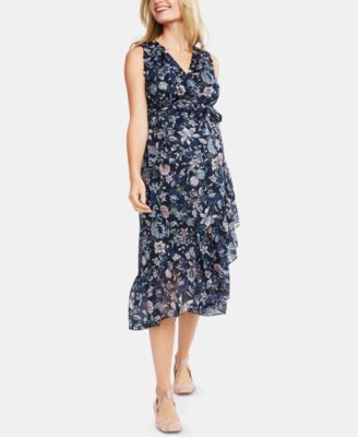 Jessica Simpson Maternity Printed Wrap Dress