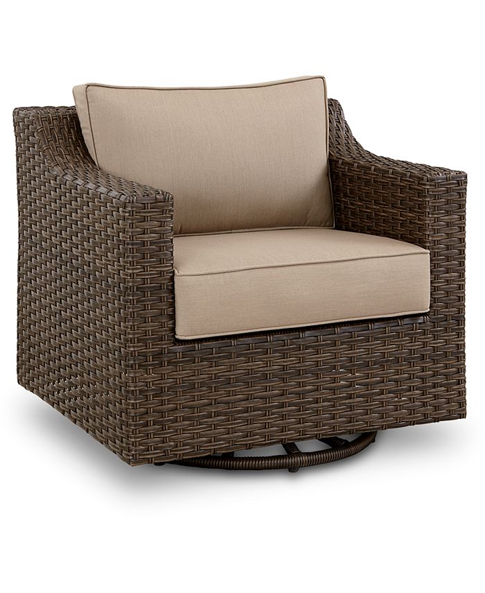 Furniture Camden Outdoor Aluminum 6Pc. Seating Set (1 Sofa, 2 Swivel