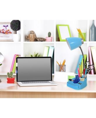 Limelight's Gooseneck Organizer Desk Lamp with iPad Tablet Stand Book Holder