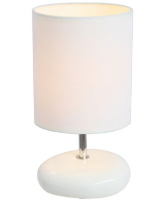 Simple Designs Stonies Small Stone Look Table Bedside Lamp