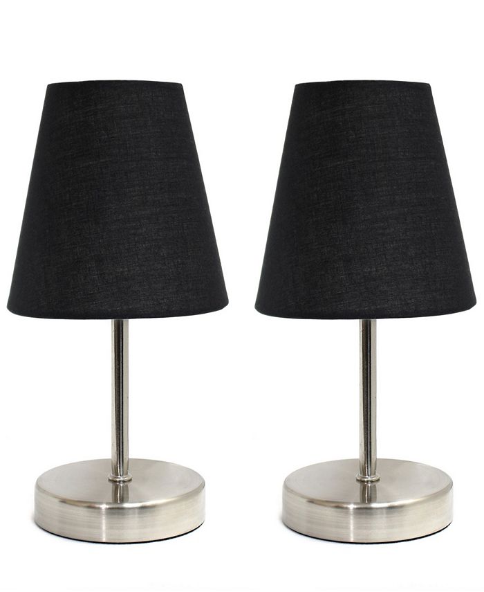 Sand Nickel Mini Basic Table Lamp, Macy S Black Lamp Shades