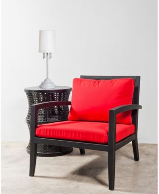 Simple Designs 		Table Lamp with Fabric Shade and Hanging Acrylic Beads