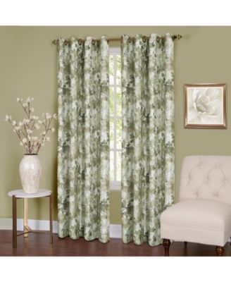 Tranquil Lined Grommet Window Curtain Panels